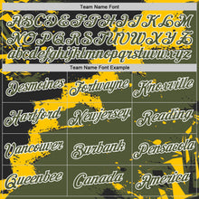 Загрузить изображение в средство просмотра галереи, Custom Stitched Black Olive Yellow-White 3D Pattern Design Splash Torn Paper Style Sports Pullover Sweatshirt Hoodie