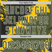 Загрузить изображение в средство просмотра галереи, Custom Stitched Black Olive Yellow-White 3D Pattern Design Splash Torn Paper Style Sports Pullover Sweatshirt Hoodie