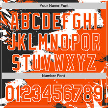 Загрузить изображение в средство просмотра галереи, Custom Stitched Black Orange-White 3D Pattern Design Splash Torn Paper Style Sports Pullover Sweatshirt Hoodie
