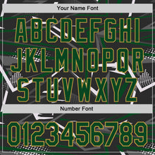 Load image into Gallery viewer, Custom Stitched Black Green Old Gold-White 3D Pattern Design Line Sports Pullover Sweatshirt Hoodie