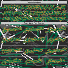 Load image into Gallery viewer, Custom Stitched Black Kelly Green Old Gold-White 3D Pattern Design Line Sports Pullover Sweatshirt Hoodie