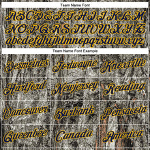 Load image into Gallery viewer, Custom Stitched Gray Navy-Gold 3D Pattern Design Tree Camo Hunting Sports Pullover Sweatshirt Hoodie