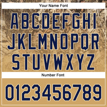 Laden Sie das Bild in den Galerie-Viewer, Custom Stitched Old Gold Navy-Cream 3D Pattern Design Tree Camo Gradient Hunting Sports Pullover Sweatshirt Hoodie