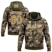 Загрузить изображение в средство просмотра галереи, Custom Stitched Olive Old Gold-Cream 3D Pattern Design Tree Camo Hunting Sports Pullover Sweatshirt Salute To Service Hoodie