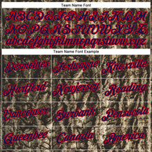 Load image into Gallery viewer, Custom Stitched Olive Navy-Fire Red 3D Pattern Design Tree Camo Hunting Sports Pullover Sweatshirt Salute To Service Hoodie