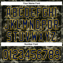 Load image into Gallery viewer, Custom Stitched Olive Navy-Yellow 3D Pattern Design Tree Camo Hunting Sports Pullover Sweatshirt Salute To Service Hoodie