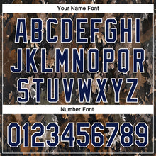 Load image into Gallery viewer, Custom Stitched Black Navy-White 3D Pattern Design Tree Camo Hunting Sports Pullover Sweatshirt Hoodie