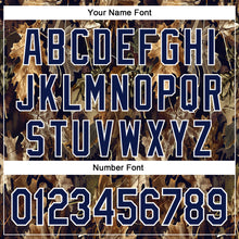 Load image into Gallery viewer, Custom Stitched Black Navy-White 3D Pattern Design Tree Camo American Flag Hunting Sports Pullover Sweatshirt Hoodie