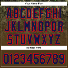 Load image into Gallery viewer, Custom Stitched Olive Navy-Fire Red 3D Pattern Design Tree Camo Gradient Hunting Sports Pullover Sweatshirt Salute To Service Hoodie