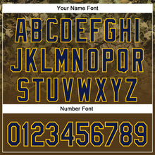 Load image into Gallery viewer, Custom Stitched Olive Navy-Yellow 3D Pattern Design Tree Camo Gradient Hunting Sports Pullover Sweatshirt Salute To Service Hoodie