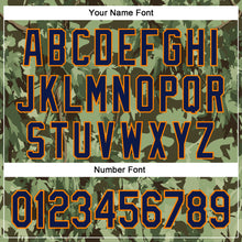 Load image into Gallery viewer, Custom Stitched Green Navy-Bay Orange 3D Pattern Design Tree Camo Hunting Sports Pullover Sweatshirt Hoodie