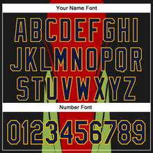 Load image into Gallery viewer, Custom Stitched Red Navy Black Green-Gold 3D Pattern Design Sportswear Pullover Sweatshirt Hoodie