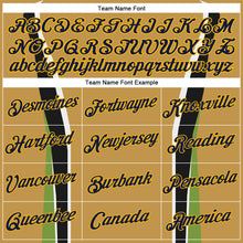 Laden Sie das Bild in den Galerie-Viewer, Custom Stitched Old Gold Navy Black Green Gold-White 3D Pattern Design Sportswear Pullover Sweatshirt Hoodie