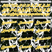 Laden Sie das Bild in den Galerie-Viewer, Custom Stitched Black Yellow Green-White 3D Pattern Design Sportswear Pullover Sweatshirt Hoodie