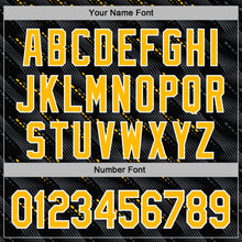 Load image into Gallery viewer, Custom Stitched Black Gold-White 3D Pattern Design Slant Lines Sports Pullover Sweatshirt Hoodie