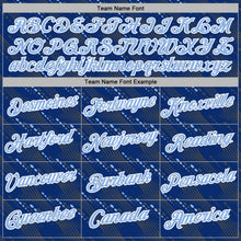 Charger l'image dans la galerie, Custom Stitched Royal Light Blue-White 3D Pattern Design Slant Lines Sports Pullover Sweatshirt Hoodie
