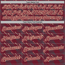 Load image into Gallery viewer, Custom Stitched Crimson Cream 3D Pattern Design Slant Lines Sports Pullover Sweatshirt Hoodie