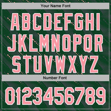 Laden Sie das Bild in den Galerie-Viewer, Custom Stitched Green Medium Pink-White 3D Pattern Design Slant Lines Sports Pullover Sweatshirt Hoodie