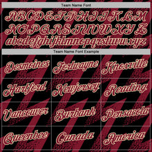 Загрузить изображение в средство просмотра галереи, Custom Stitched Black Crimson-Cream 3D Pattern Design Zigzag Shape Sports Pullover Sweatshirt Hoodie