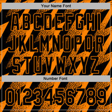Charger l'image dans la galerie, Custom Stitched Black Bay Orange 3D Pattern Design Zigzag Shape Sports Pullover Sweatshirt Hoodie