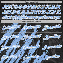 Charger l'image dans la galerie, Custom Stitched Black Light Blue-White 3D Pattern Design Splash Sports Pullover Sweatshirt Hoodie