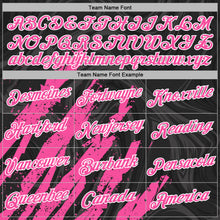 Charger l'image dans la galerie, Custom Stitched Black Pink-White 3D Pattern Design Splash Sports Pullover Sweatshirt Hoodie