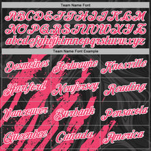 Charger l'image dans la galerie, Custom Stitched Black Neon Pink-White 3D Pattern Design Splash Sports Pullover Sweatshirt Hoodie