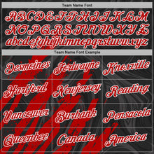 Charger l'image dans la galerie, Custom Stitched Black Red-White 3D Pattern Design Splash Sports Pullover Sweatshirt Hoodie