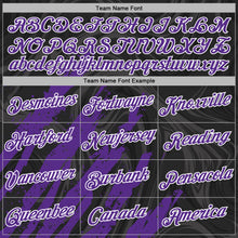 Charger l'image dans la galerie, Custom Stitched Black Purple-White 3D Pattern Design Splash Sports Pullover Sweatshirt Hoodie