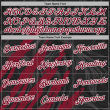 Charger l'image dans la galerie, Custom Stitched Black Crimson-White 3D Pattern Design Splash Sports Pullover Sweatshirt Hoodie