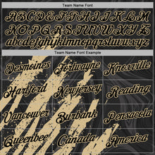 Charger l'image dans la galerie, Custom Stitched Black Vegas Gold 3D Pattern Design Splash Sports Pullover Sweatshirt Hoodie