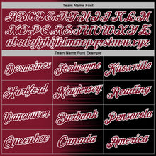 Load image into Gallery viewer, Custom Stitched Black Crimson-White 3D Pattern Design Gradient Line Sports Pullover Sweatshirt Hoodie
