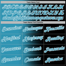 Charger l'image dans la galerie, Custom Stitched Black Panther Blue-White 3D Pattern Design Gradient Line Sports Pullover Sweatshirt Hoodie