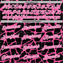 Charger l'image dans la galerie, Custom Stitched Black Pink-White 3D Pattern Design Abstract Network Sports Pullover Sweatshirt Hoodie