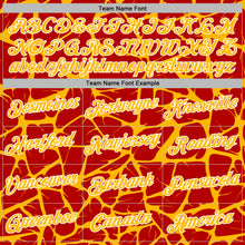 Load image into Gallery viewer, Custom Stitched Red Gold-White 3D Pattern Design Abstract Network Sports Pullover Sweatshirt Hoodie