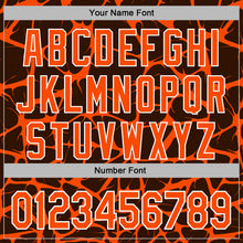 Load image into Gallery viewer, Custom Stitched Brown Orange-White 3D Pattern Design Abstract Network Sports Pullover Sweatshirt Hoodie