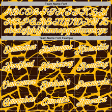 Загрузить изображение в средство просмотра галереи, Custom Stitched Brown Gold-White 3D Pattern Design Abstract Network Sports Pullover Sweatshirt Hoodie