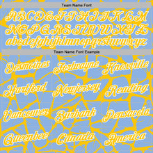 Загрузить изображение в средство просмотра галереи, Custom Stitched Light Blue Yellow-White 3D Pattern Design Abstract Network Sports Pullover Sweatshirt Hoodie