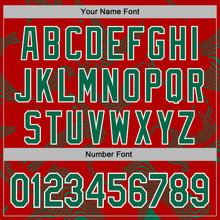 Загрузить изображение в средство просмотра галереи, Custom Stitched Red Kelly Green-White 3D Pattern Design Curve Lines Sports Pullover Sweatshirt Hoodie