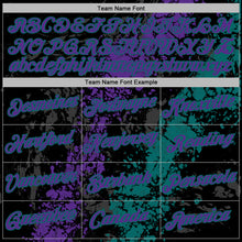 Charger l'image dans la galerie, Custom Stitched Black Purple-Teal 3D Pattern Design Splash Sports Pullover Sweatshirt Hoodie