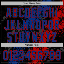 Laden Sie das Bild in den Galerie-Viewer, Custom Stitched Black Royal-Red 3D Pattern Design Splash Sports Pullover Sweatshirt Hoodie