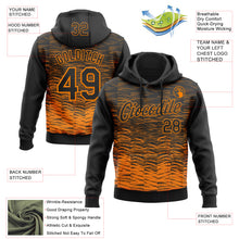 Загрузить изображение в средство просмотра галереи, Custom Stitched Black Bay Orange 3D Pattern Design Line Sports Pullover Sweatshirt Hoodie
