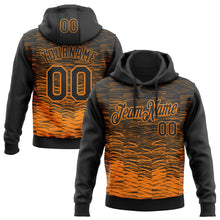 Загрузить изображение в средство просмотра галереи, Custom Stitched Black Bay Orange 3D Pattern Design Line Sports Pullover Sweatshirt Hoodie