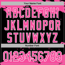 Charger l'image dans la galerie, Custom Stitched Black Pink-White 3D Pattern Design Fragment Sports Pullover Sweatshirt Hoodie