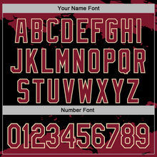 Charger l'image dans la galerie, Custom Stitched Black Crimson-Cream 3D Pattern Design Fragment Sports Pullover Sweatshirt Hoodie