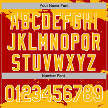 Load image into Gallery viewer, Custom Stitched Red Gold-White 3D Pattern Design Fragment Sports Pullover Sweatshirt Hoodie