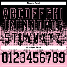Charger l'image dans la galerie, Custom Black Light Pink-White 3D Pattern Gradient Square Shapes Hockey Lace Neck Jersey