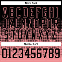 Charger l'image dans la galerie, Custom Black Medium Pink-White 3D Pattern Gradient Square Shapes Hockey Lace Neck Jersey