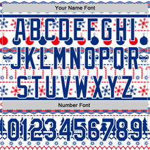 Load image into Gallery viewer, Custom Stitched Royal Royal-White 3D Christmas Ugly Sweater Sports Pullover Sweatshirt Hoodie