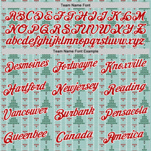 Load image into Gallery viewer, Custom Stitched Green Red-White 3D Christmas Ugly Sweater Sports Pullover Sweatshirt Hoodie